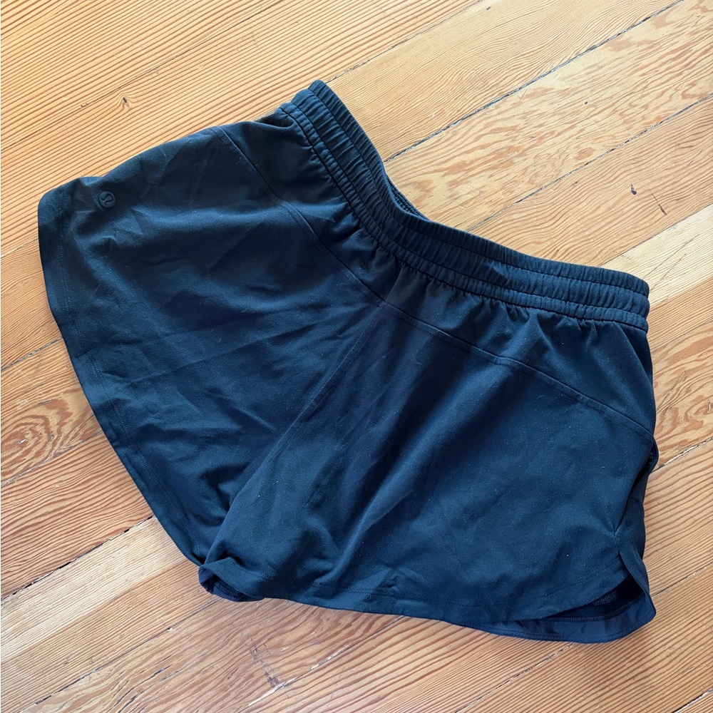 lululemon lounge shorts black sz M - Picture 3 of 3